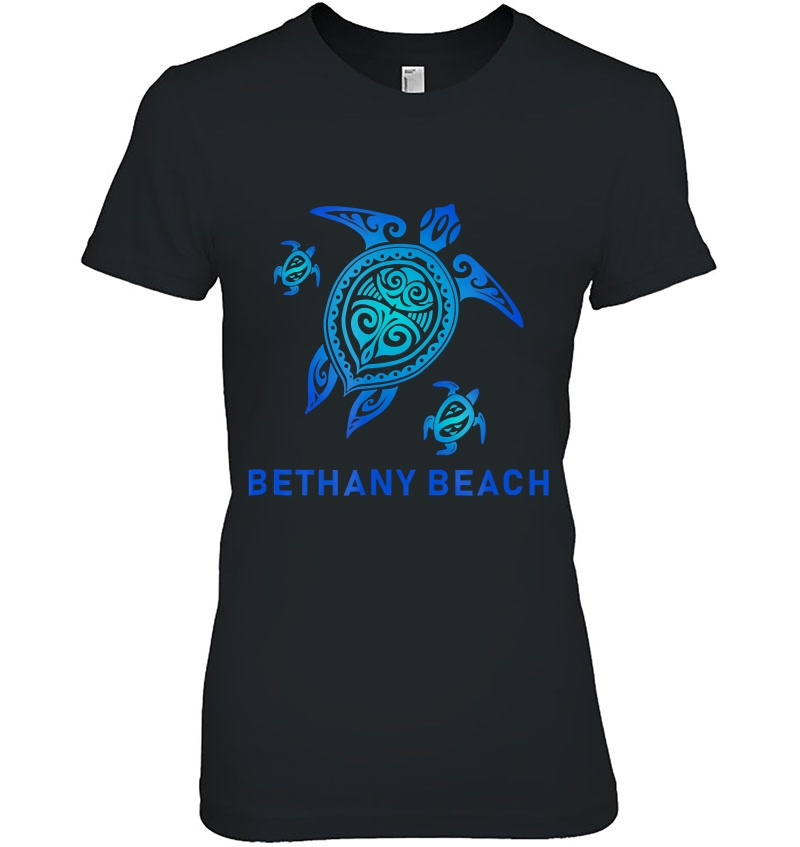 Bethany Beach Delaware Sea Blue Tribal Turtle Hoodie