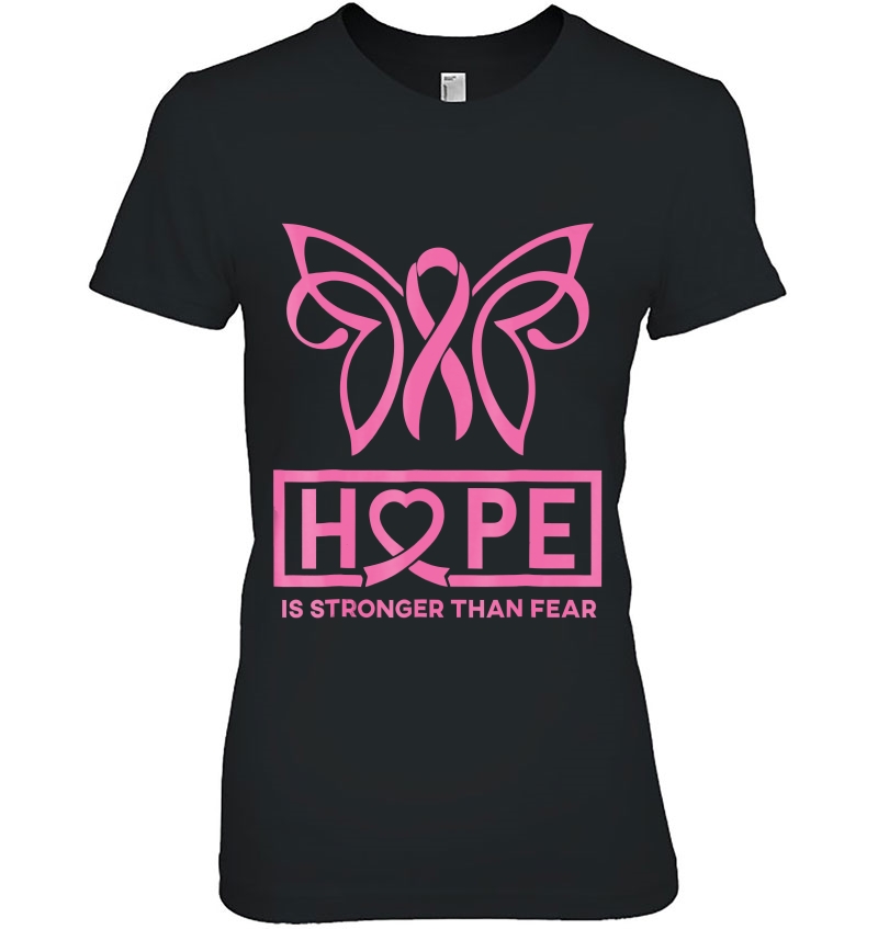 Breast Cancer. Hope Is Stronger Than Fear Hoodie