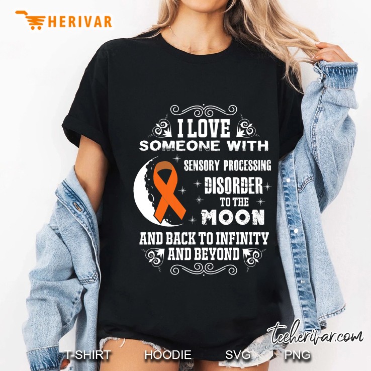Sensory Processing Disorder Awareness Support Ribbon Ladies Tee