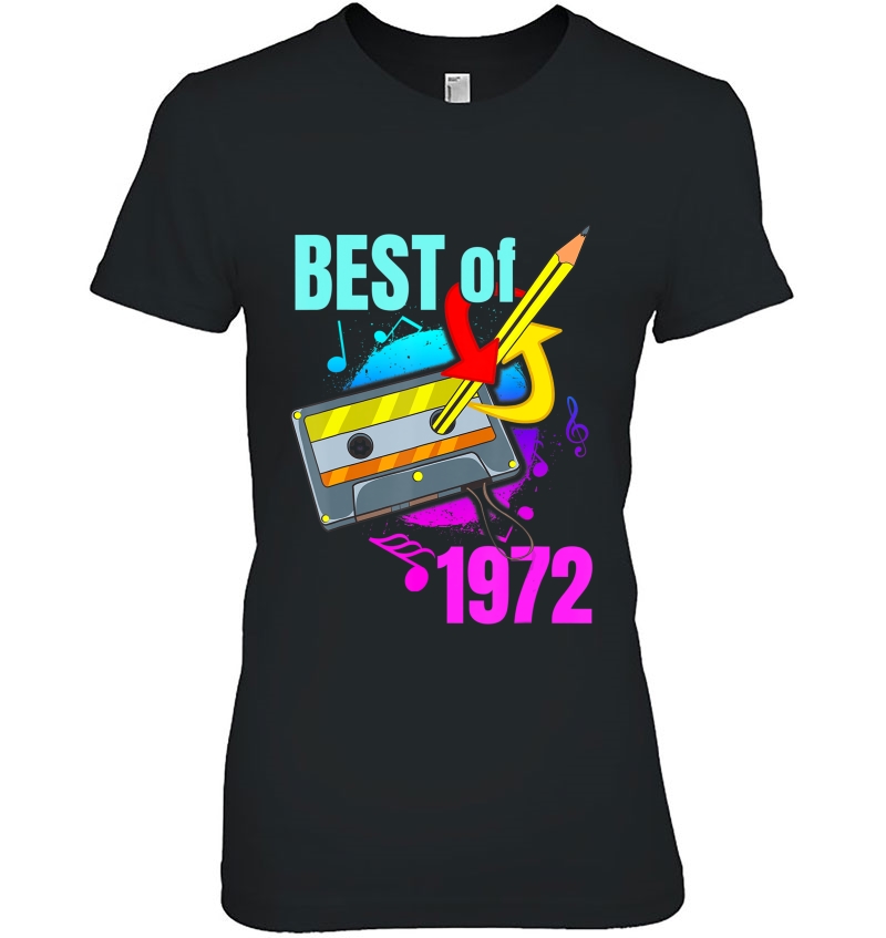 48Th Birthday Retro Best Of 1972 48 Year Old Gift Women Men Hoodie