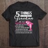 5 Things You Should Know About My Grandma Shark Cute Gift Tee