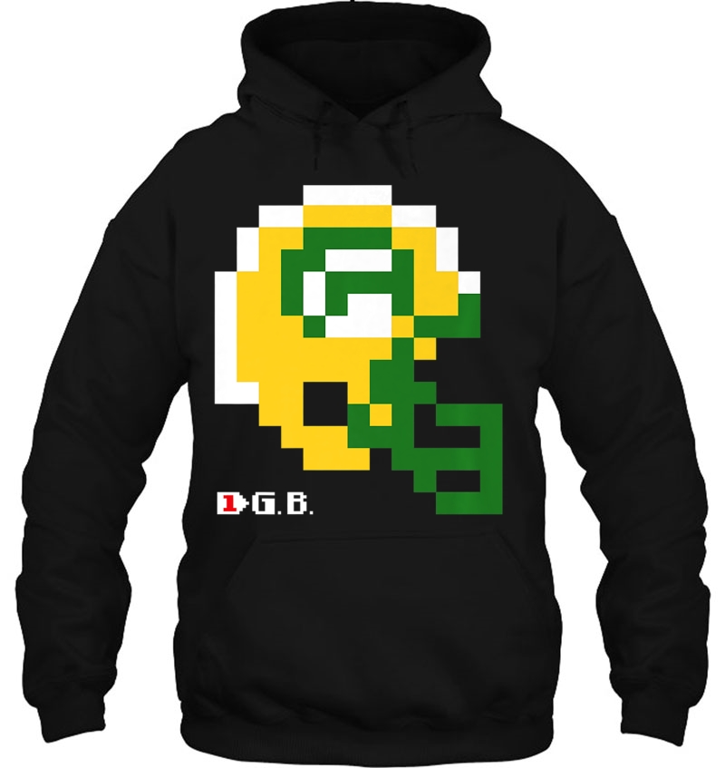 8-Bit Retro Vintage Video Game Green Bay Football Hoodie