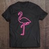 80S Retro Night Signboard Flamingo Shirt Funny Pink Flamingo Tank Top Tee