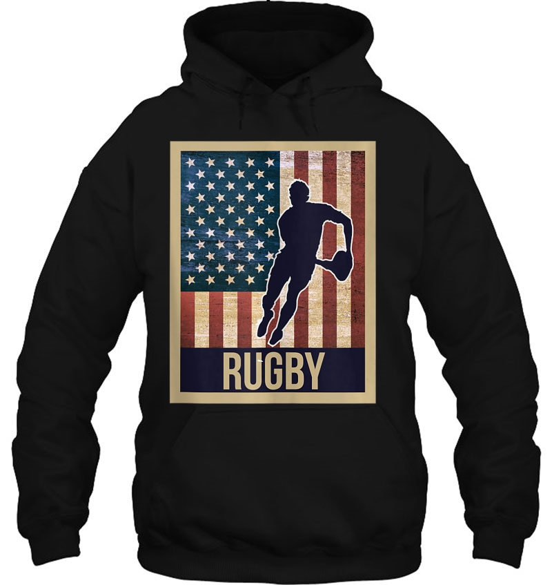 American Flag Rugby Vintage And Retro Rugby Gift Tank Top Mugs