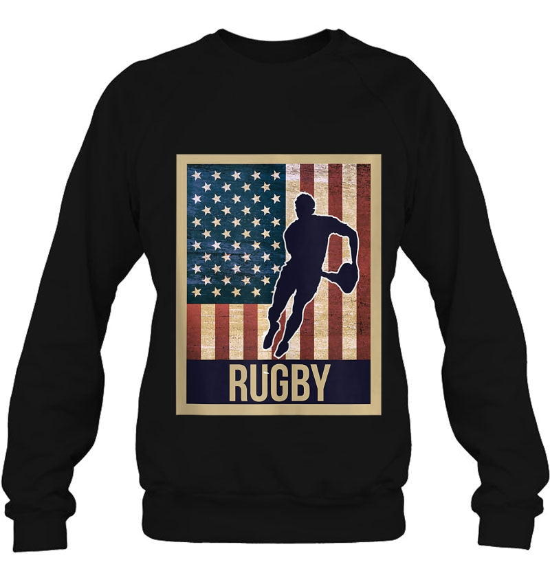 American Flag Rugby Vintage And Retro Rugby Gift Tank Top Mugs