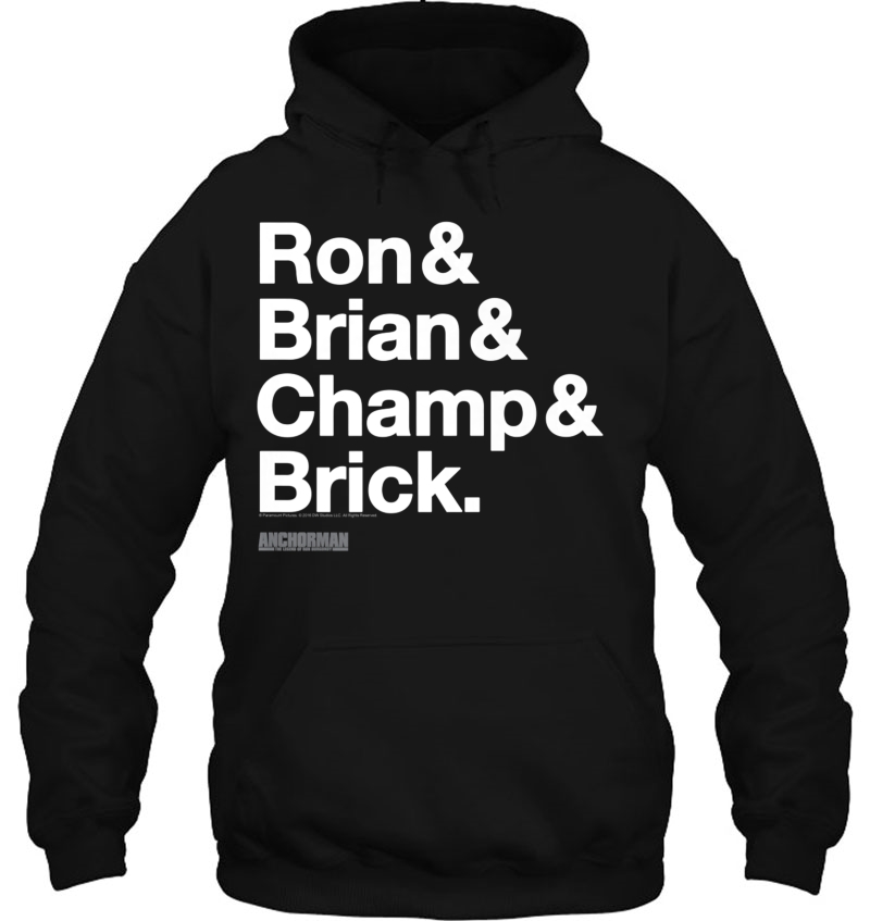 Anchorman Ron & Brian & Champ & Brick Premium Hoodie