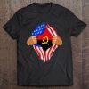 Angolan Blood Inside Me Angola Flag Gift Tee