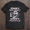 Angry Music For Happy People Heavy Metal Headbanger Gift Tee