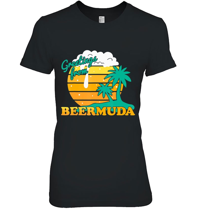 Bermuda Beermuda Triangle Dad Joke Funny Pun Drinking Summer Hoodie