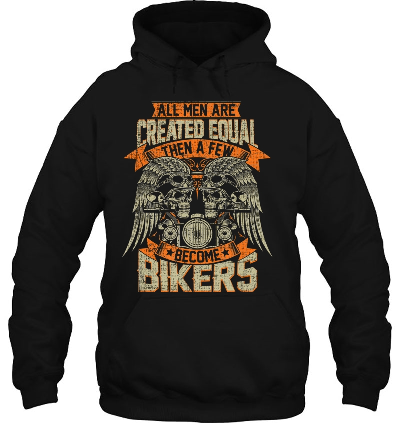 Biker Men Created Equal Some Become Bikers Grunge Motorcycle Mugs