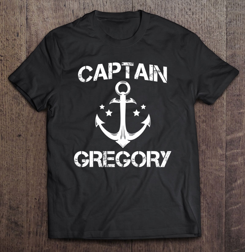 Captain Gregory Funny Birthday Personalized Name Boat Gift Shirt