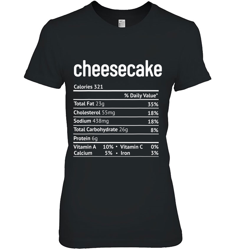 Cheesecake Nutrition Facts Funny Thanksgiving Christmas Hoodie