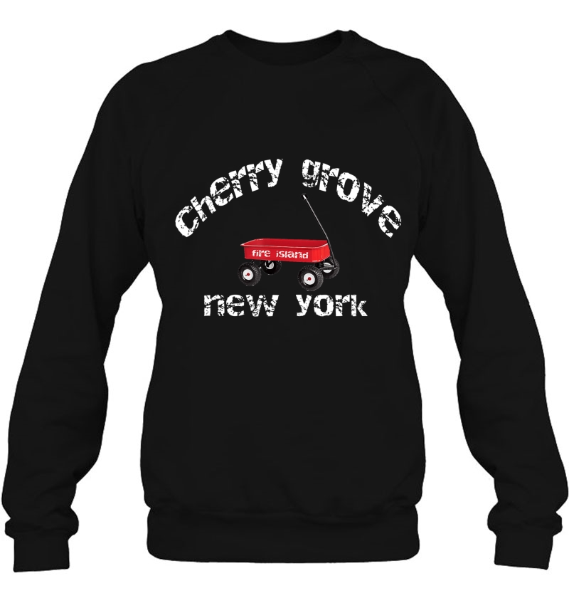 Cherry Grove Fire Island Red Wagon Queer Vacation Gay Ny Sweatshirt