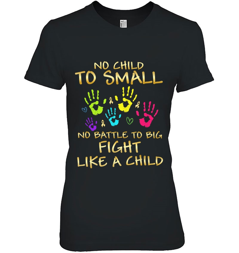 Childhood Cancer Awareness Shirts Fight Like A Child Hoodie