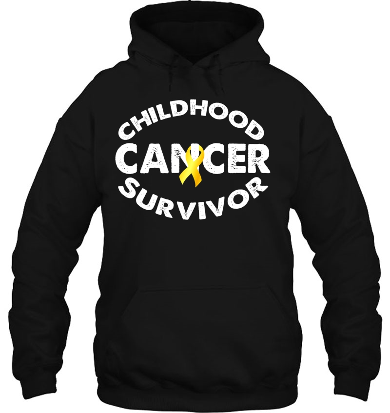 Childhood Cancer Survivor Shirt Support Cancer Awareness Hoodie