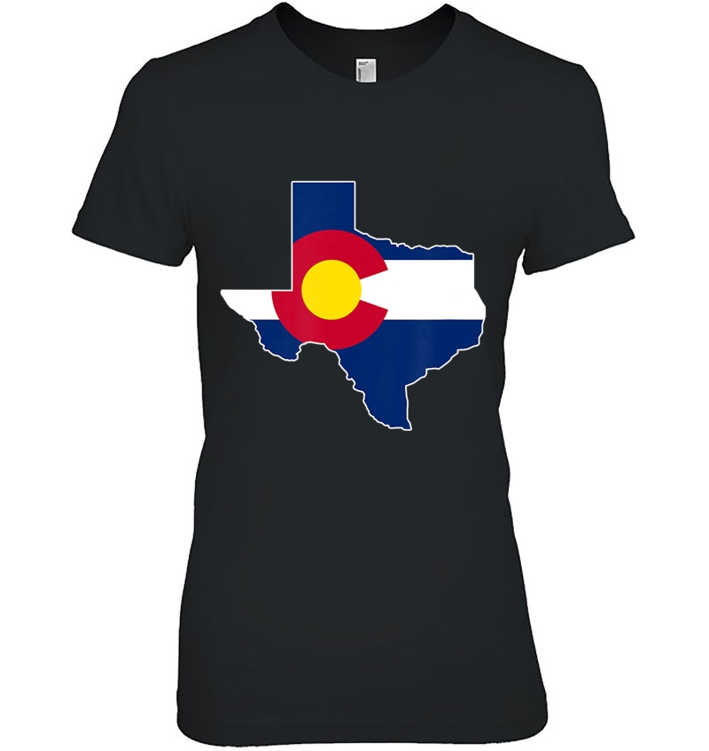 Colorado Flag Texas Outline - Texas Colorado Graphic Hoodie