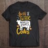 Cow Farmer Girl Gift Pullover Tee