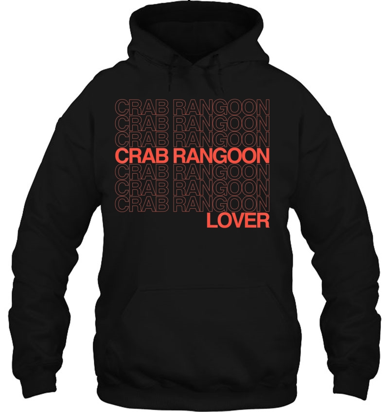 Crab Rangoon Lover Shirt Retro Style Logo Version Hoodie