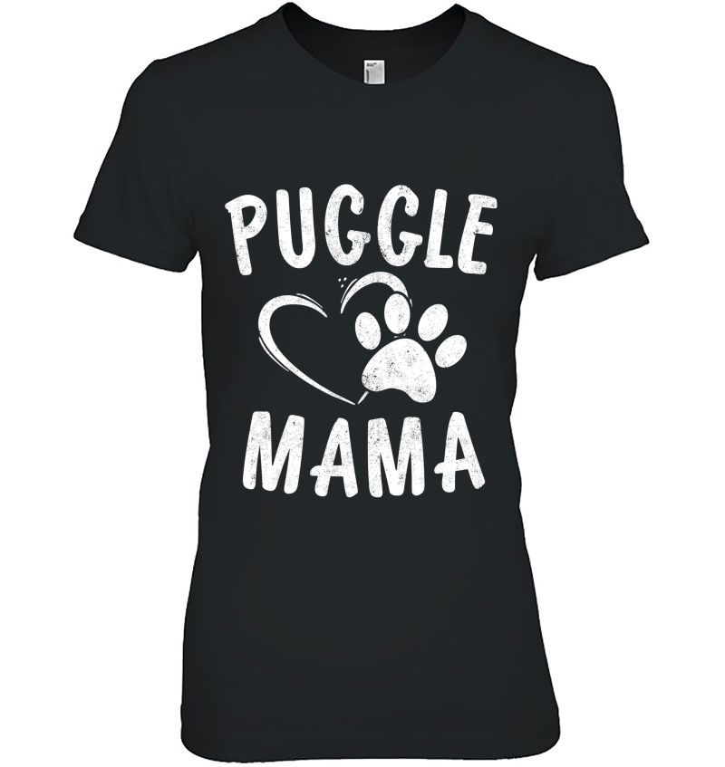 Cute Puggle Mama Gift Pet Pugs Lover Apparel Dog Pug Mom Hoodie