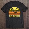 Duck Whisperer Fall Hunter Retro Sun Ducks Autumn Sky Gift 2 Tee