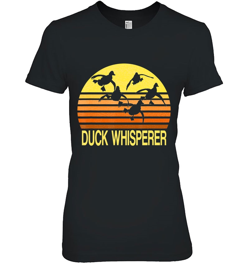 Duck Whisperer Fall Hunter Retro Sun Ducks Autumn Sky Gift 2 Hoodie