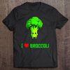 Funny Cute I Love Broccoli Cool Vegan Veggie Lover Gift Tee