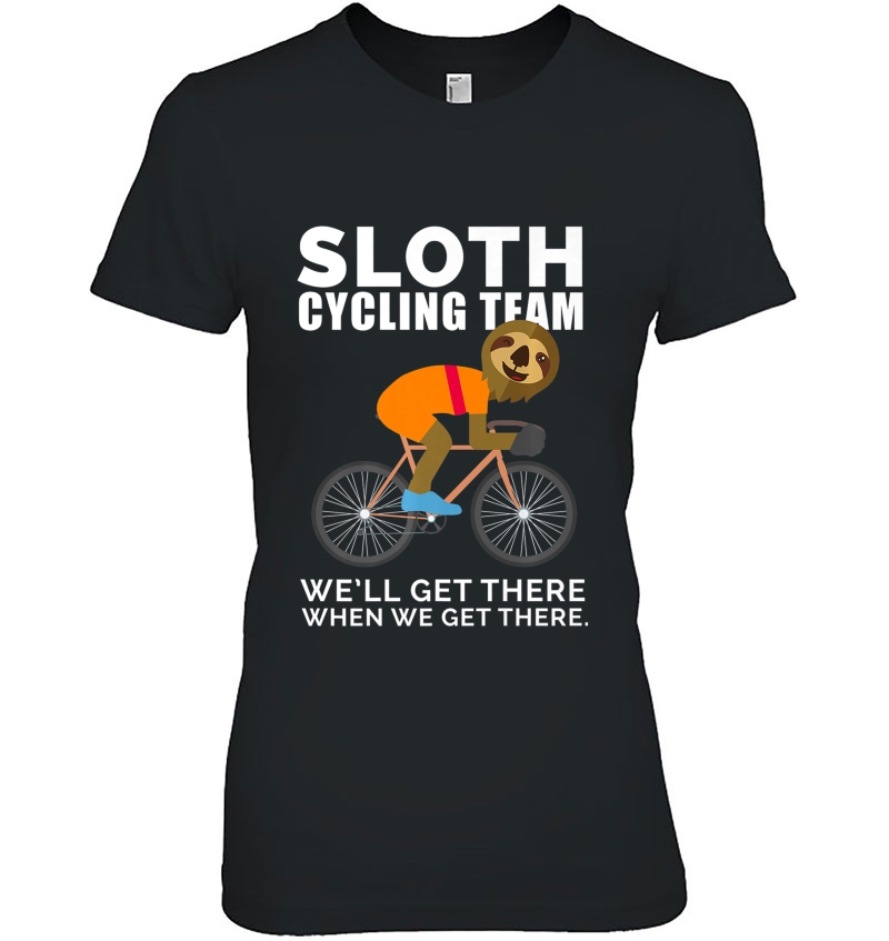 Funny Sloth Cycling Team Bike Cyclist Premium Hoodie