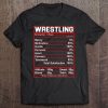 Funny Wrestling Nutrition Facts Women Men Wrestler Tee