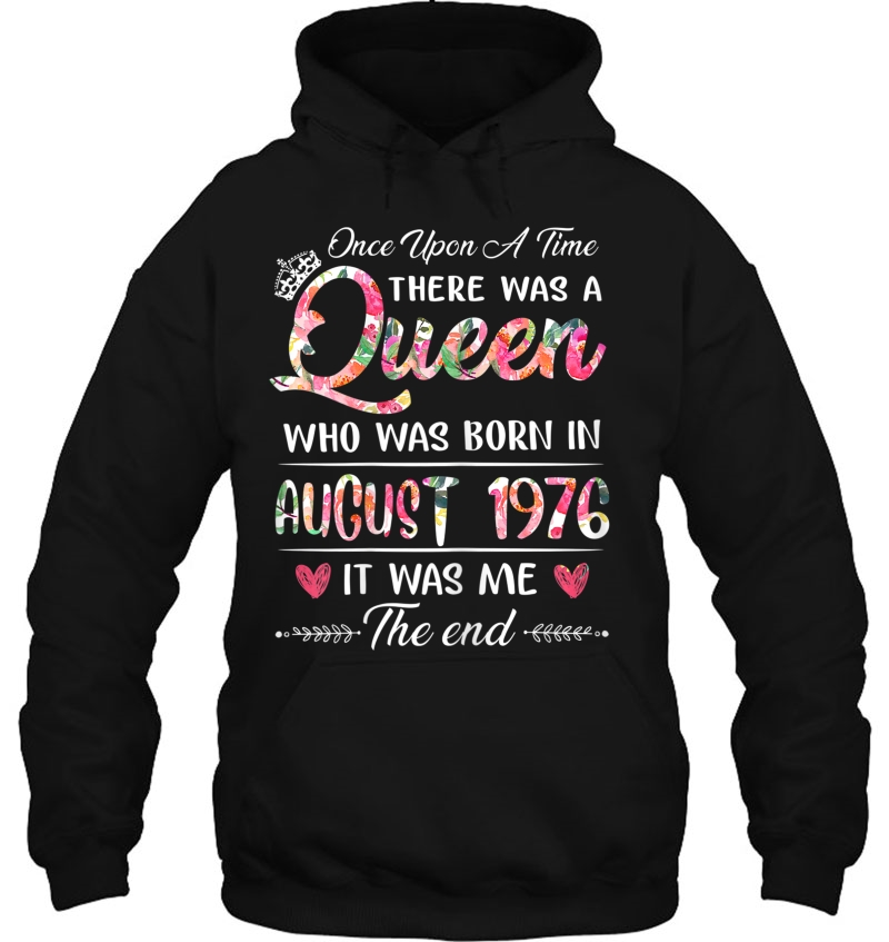 Girls 43Rd Birthday Queen August 1976 Shirt 43 Years Old Mugs