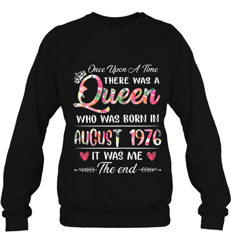 Girls 43Rd Birthday Queen August 1976 Shirt 43 Years Old Mugs