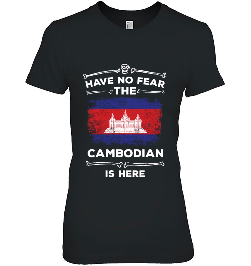 Have No Fear The Cambodian Is Here Halloween Cambodia Flag Pullover Hoodie