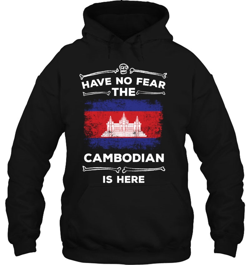 Have No Fear The Cambodian Is Here Halloween Cambodia Flag Pullover Mugs