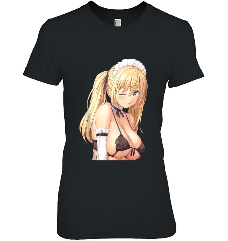 Hentai Maid Waifu  Japanese Anime Ecchi Otaku Art Tank Top Hoodie