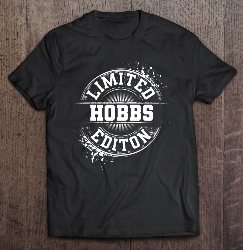 Hobbs Funny Surname Family Tree Birthday Reunion Gift Idea Shirt