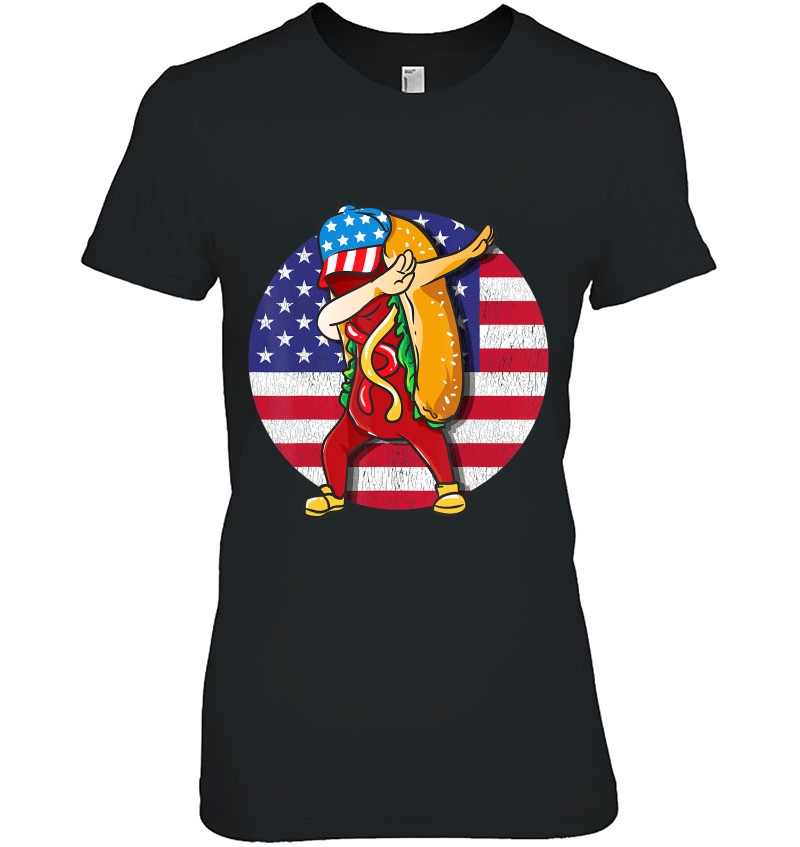 Hot Dog Dabbing 4Th Of July Hotdog Lover Merica Usa Hoodie