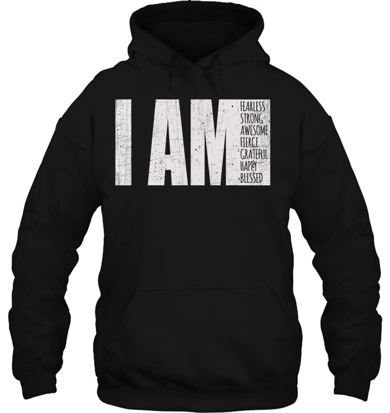 I Am Fearless, Strong, Blessed Motivational Quote Shirt Mugs