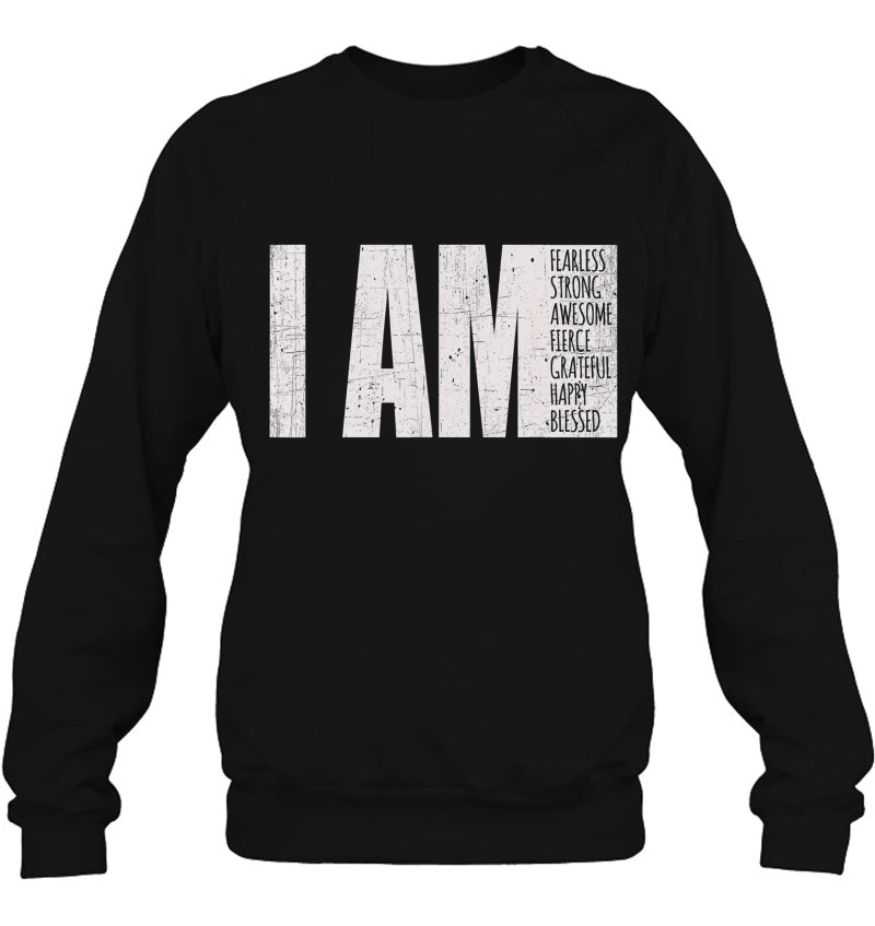 I Am Fearless, Strong, Blessed Motivational Quote Shirt Mugs