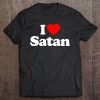 I Love Satan Heart Souvenir Funny Tee