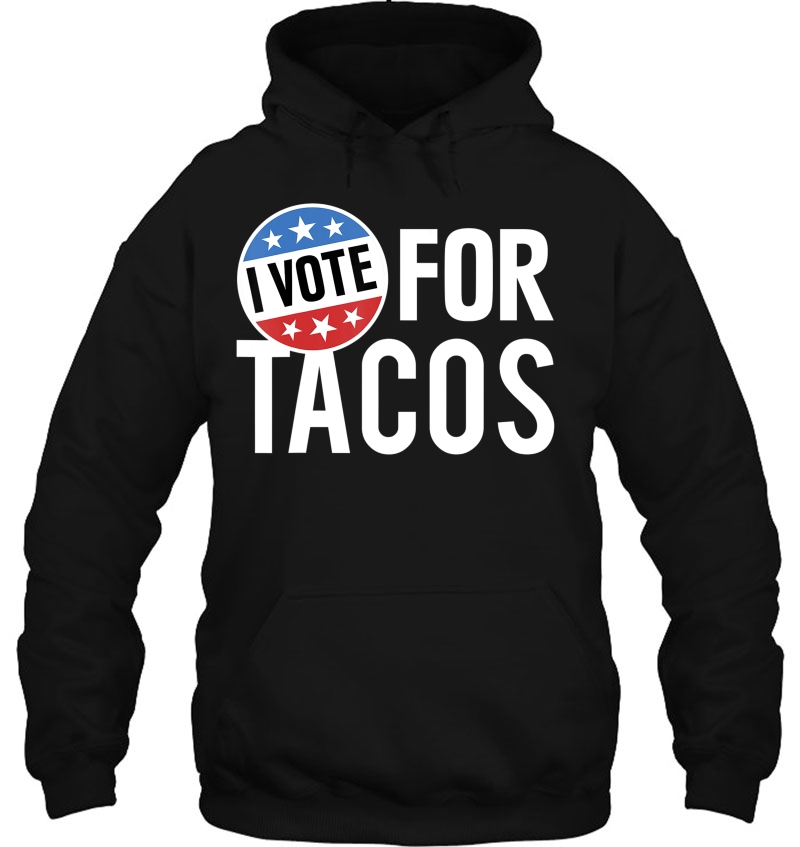 I Vote For Tacos Badge Mugs