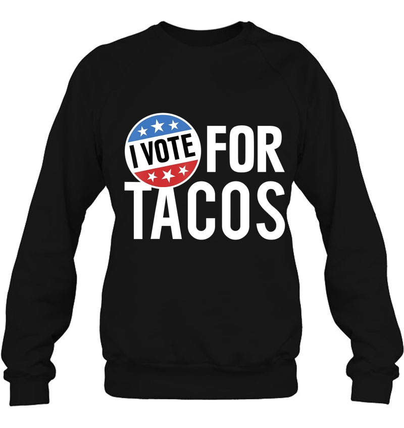 I Vote For Tacos Badge Mugs