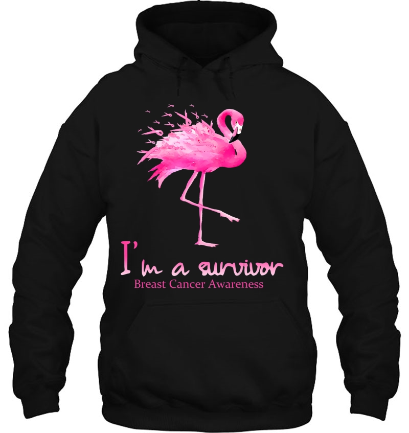 I'm A Breast Cancer Survivor Breast Cancer Pink Flamingo Mugs