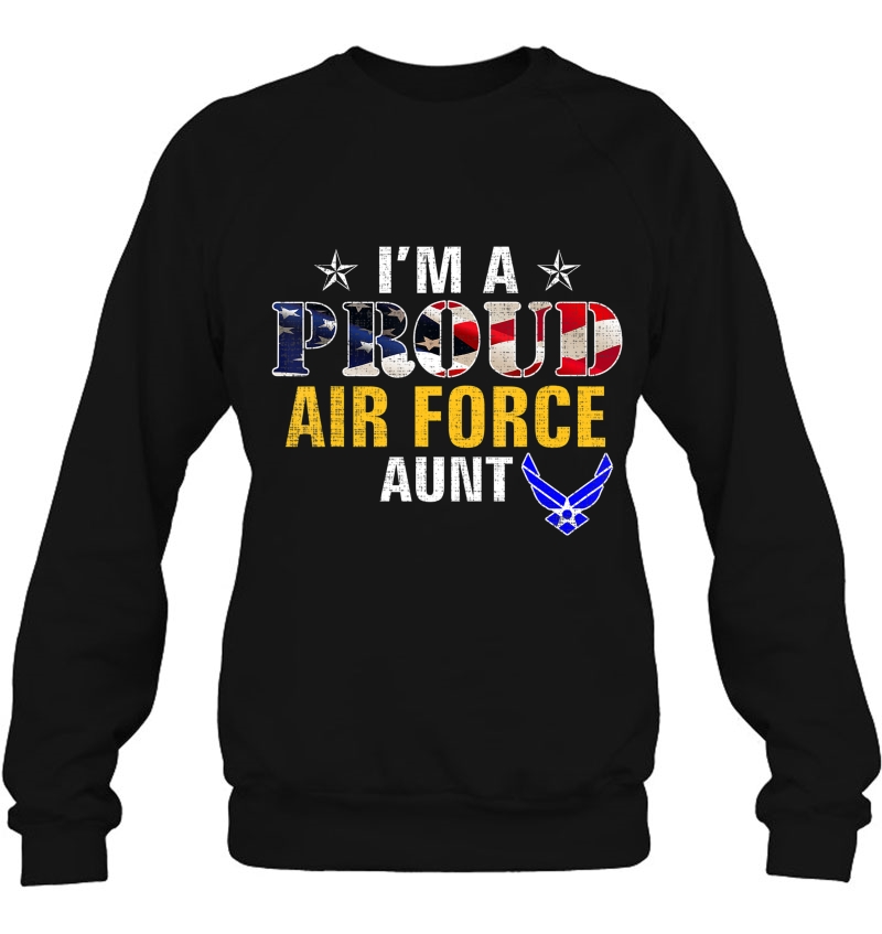 I'm A Proud Air Force Aunt American Flag Gift For Veteran Mugs