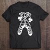 Irish Dance Girls Soft Shoes Ghillies Lucky Feis Shamrocks Tee