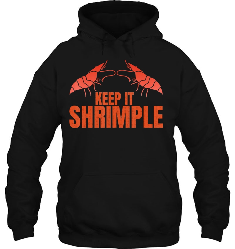 Keep It Shrimple Funny Shrimp Seafood Design Mugs