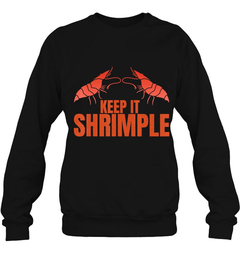 Keep It Shrimple Funny Shrimp Seafood Design Mugs