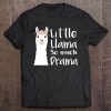 Little Llama So Much Drama Shirt Bohemian Family Tribe Girls Tee