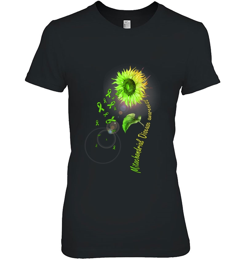 Mitochondrial Disease Awareness Sunflower Ladies Tee