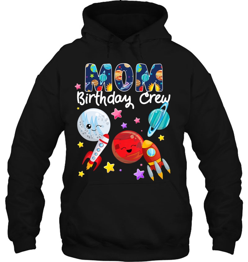 Mom Birthday Crew Outer Space Solar System Birthday Party Mugs