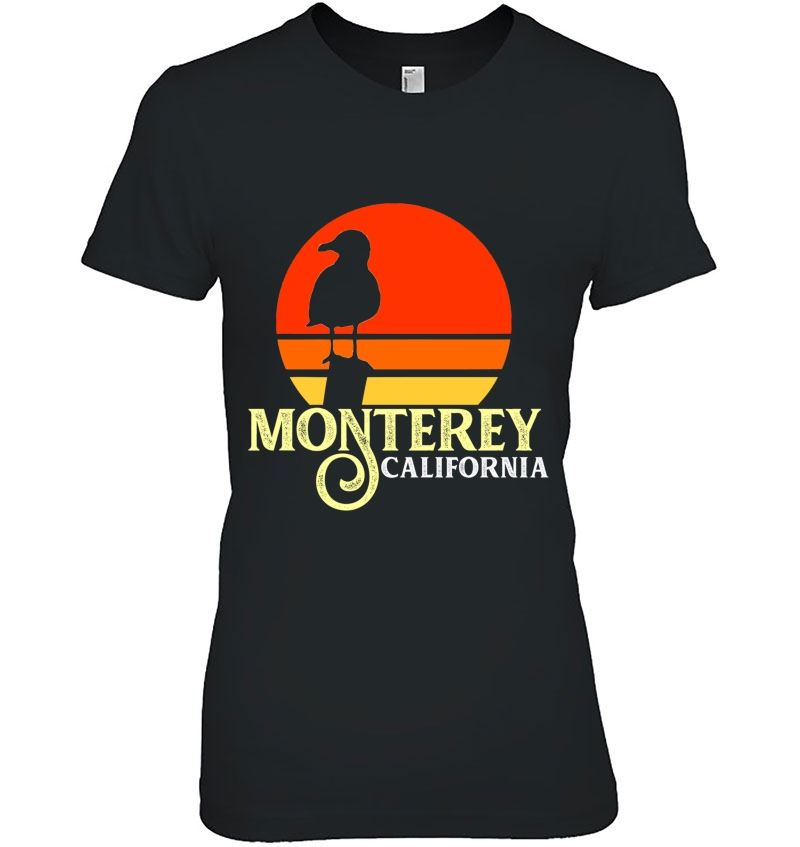 Monterey California Beach Seagull Hoodie