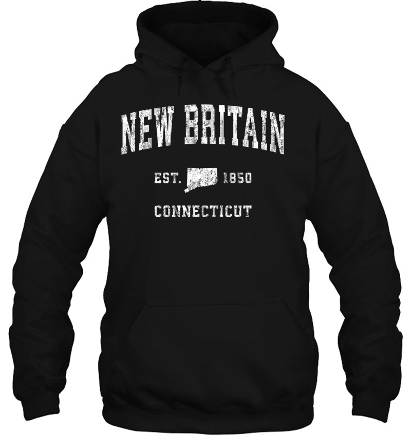 New Britain Connecticut Ct Vintage Athletic Sports Design Pullover Mugs